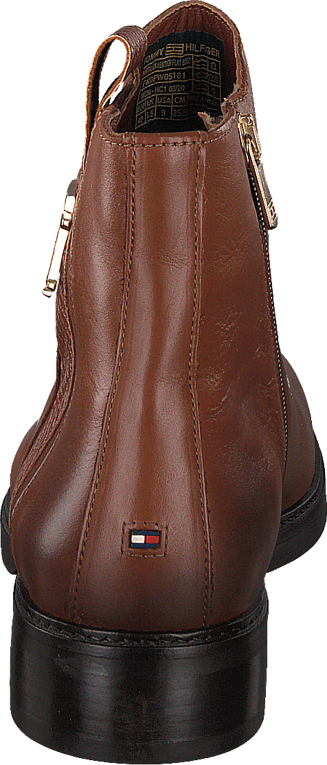 Th Interlock Leather Flat Boot Brown