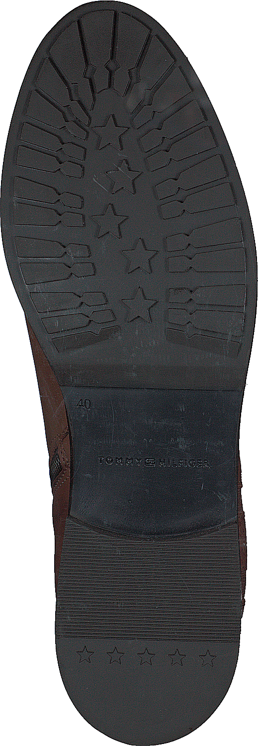 Th Interlock Leather Flat Boot Brown