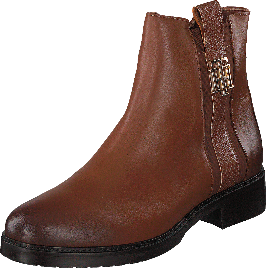 Th Interlock Leather Flat Boot Brown