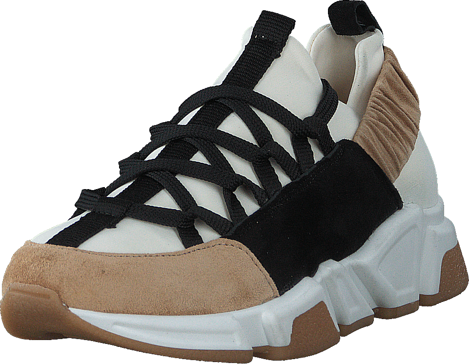 Sportshoe Beige/white/black