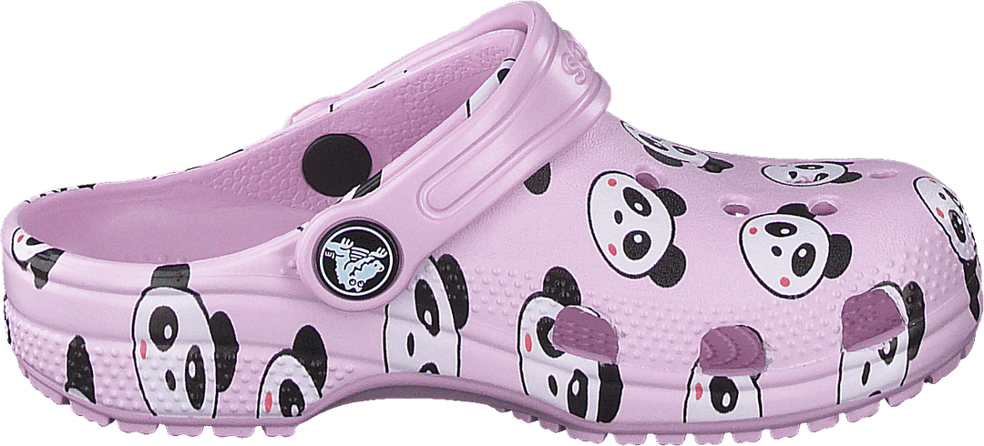 Dětské baleríny Classic Panda Print Clog Pink