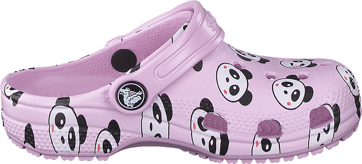 Dětské baleríny Classic Panda Print Clog Pink