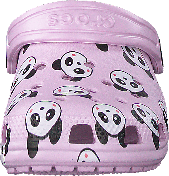 Dětské baleríny Classic Panda Print Clog Pink