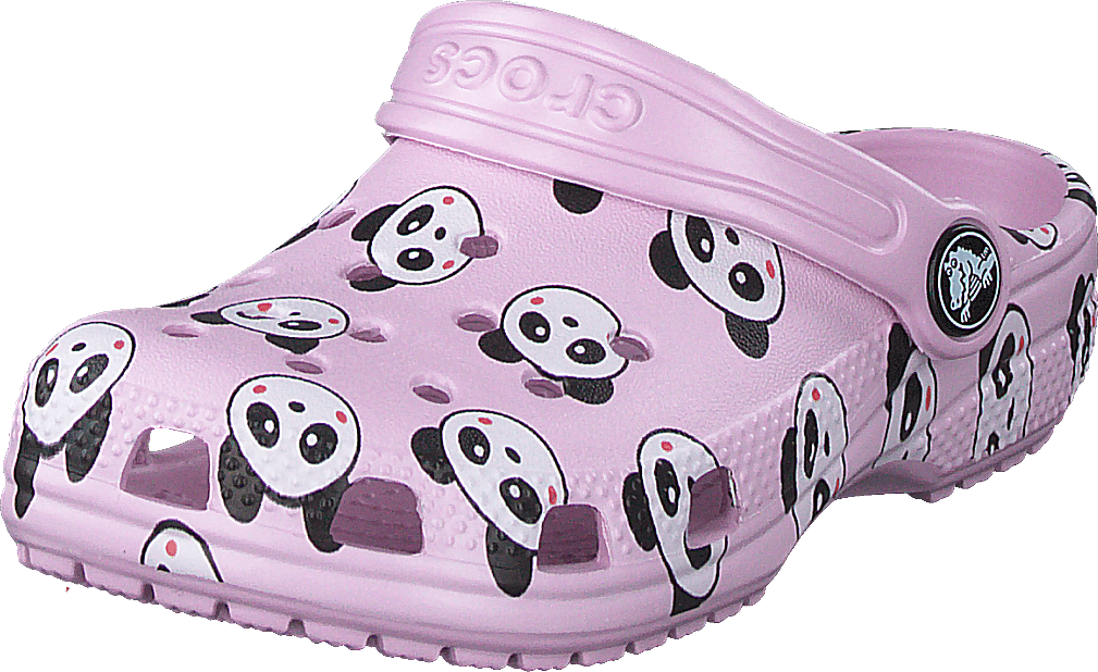 Dětské baleríny Classic Panda Print Clog Pink