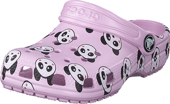 Dětské baleríny Classic Panda Print Clog Pink