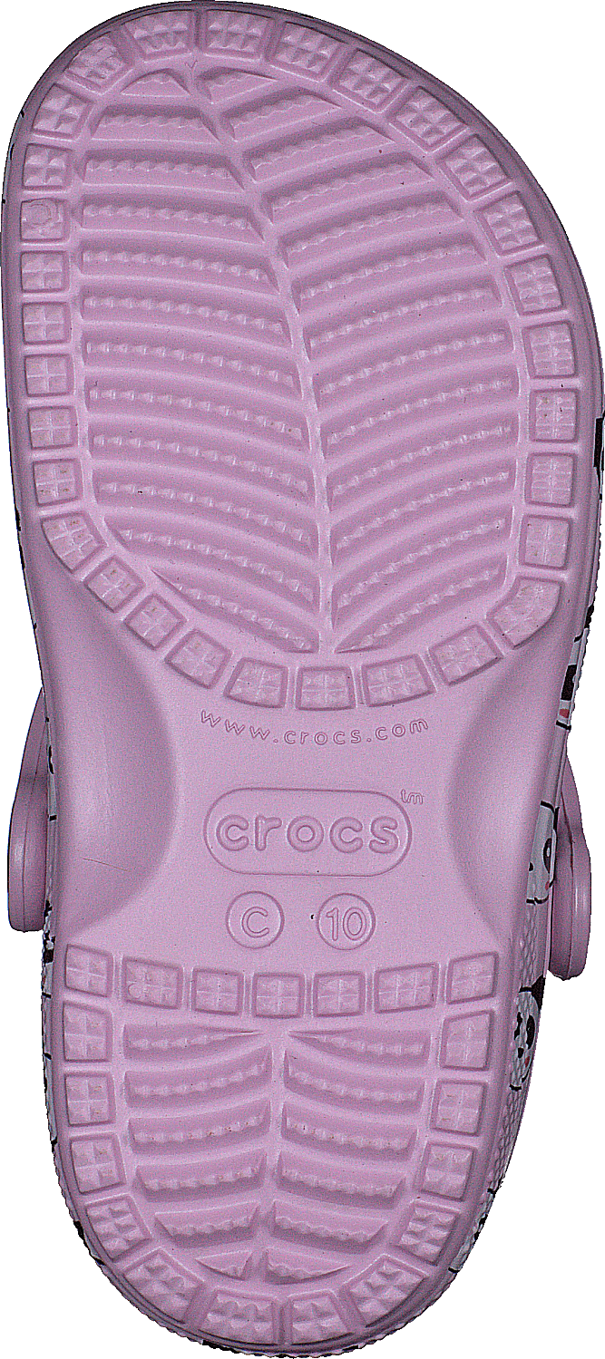 Dětské baleríny Classic Panda Print Clog Pink
