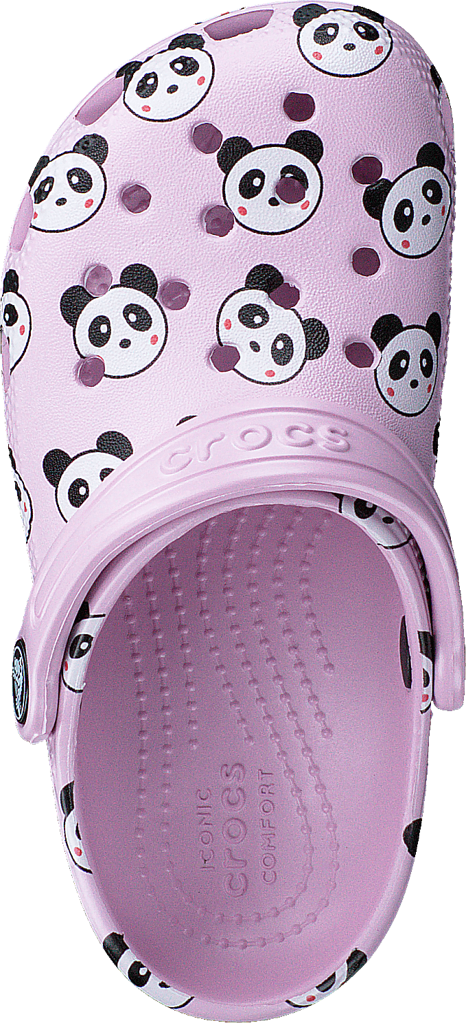 Dětské baleríny Classic Panda Print Clog Pink
