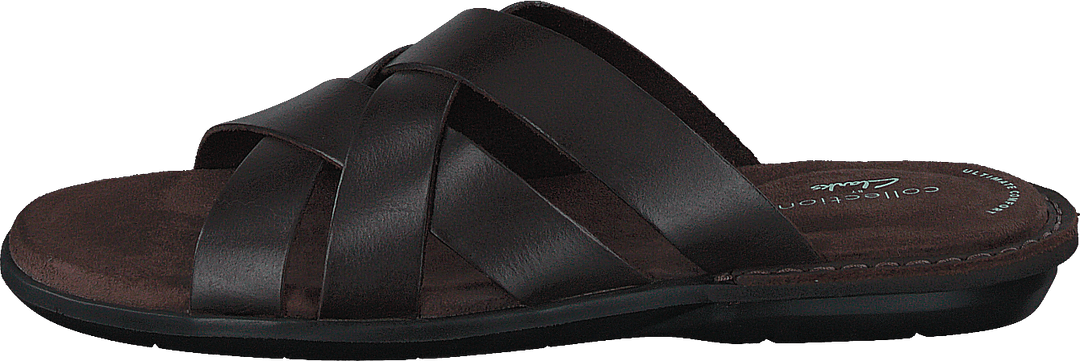 Ellison Weave Dark Brown Leather