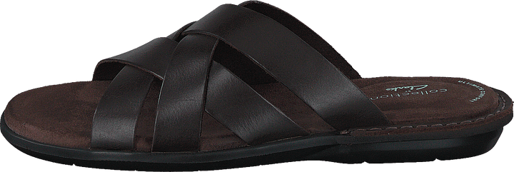 Ellison Weave Dark Brown Leather
