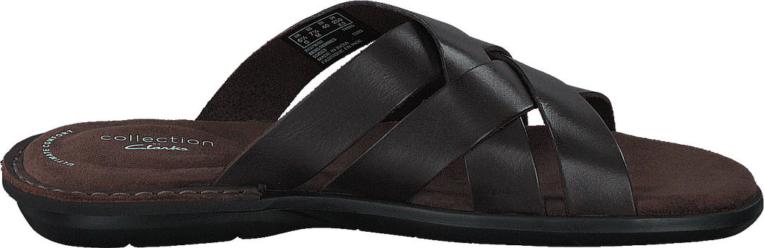 Ellison Weave Dark Brown Leather