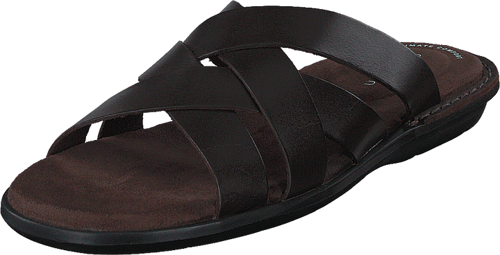 Ellison Weave Dark Brown Leather