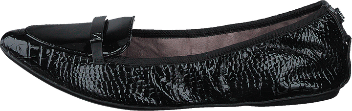 Katia Black Patent Croc