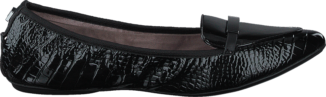 Katia Black Patent Croc