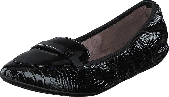 Katia Black Patent Croc