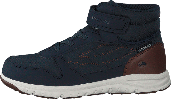 Hovet Mid WP Navy/Cognac