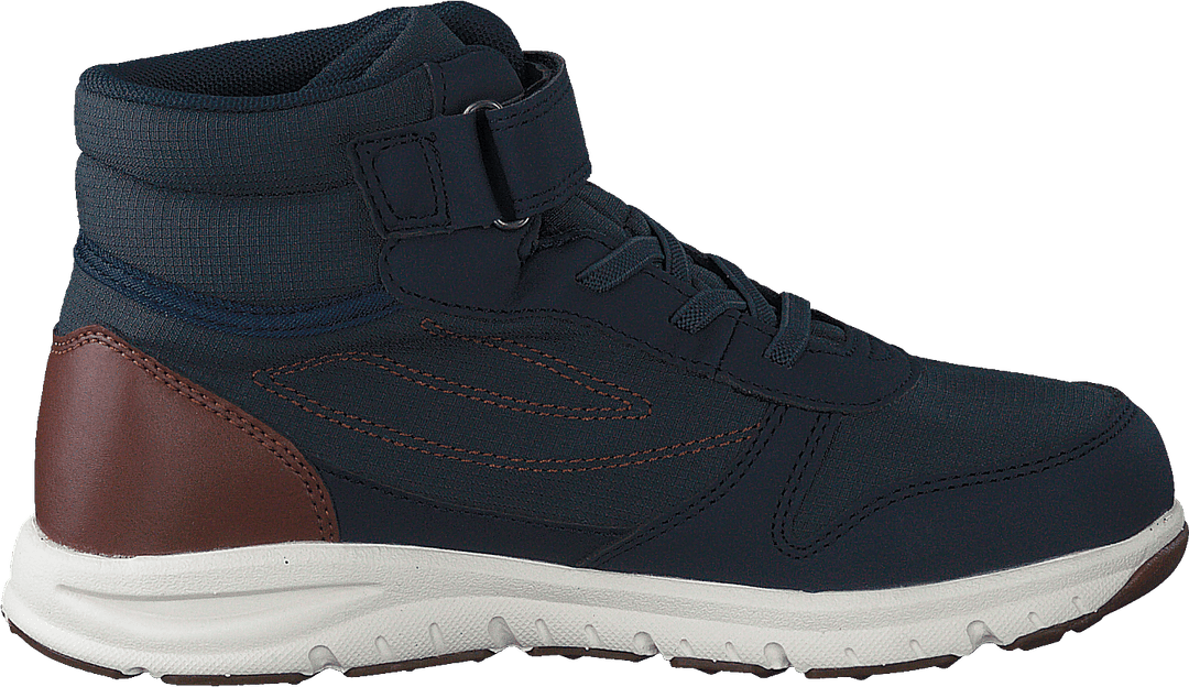 Hovet Mid WP Navy/Cognac