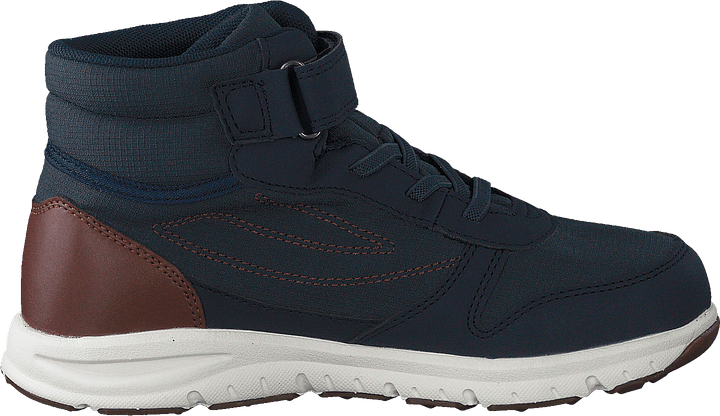 Hovet Mid WP Navy/Cognac