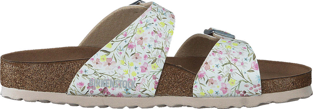 Sydney Vegan Watercolor Flowers White
