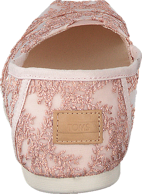 Pizzo floreale Hibiscus Alprg oro rosa metallizzato