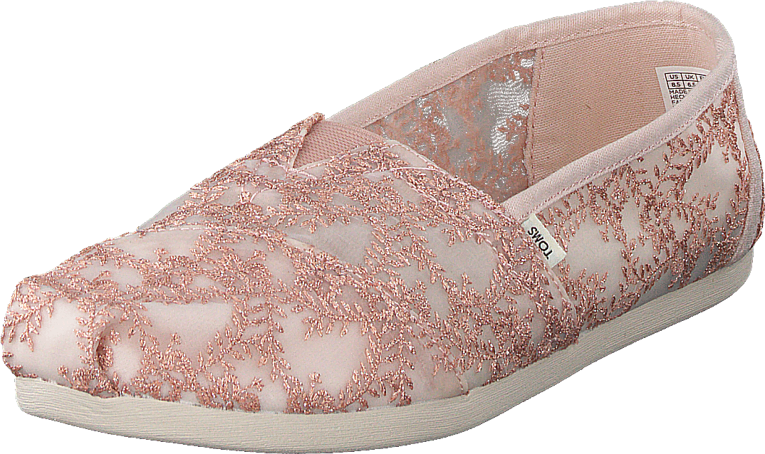 Pizzo floreale Hibiscus Alprg oro rosa metallizzato