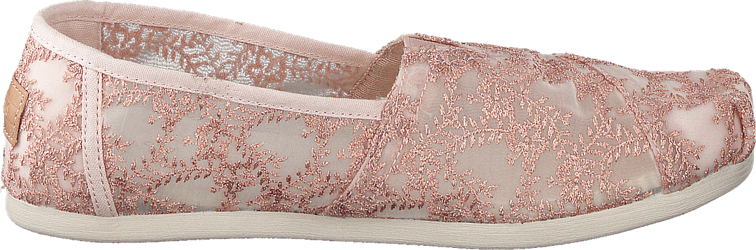 Pizzo floreale Hibiscus Alprg oro rosa metallizzato