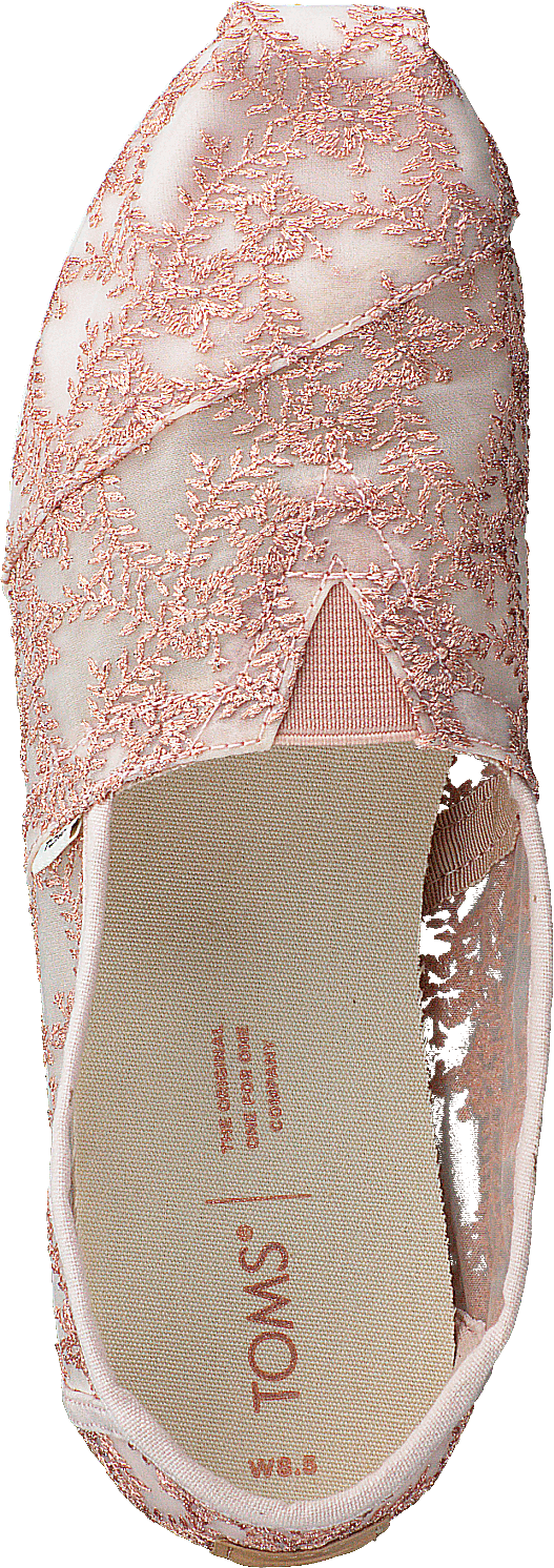 Pizzo floreale Hibiscus Alprg oro rosa metallizzato
