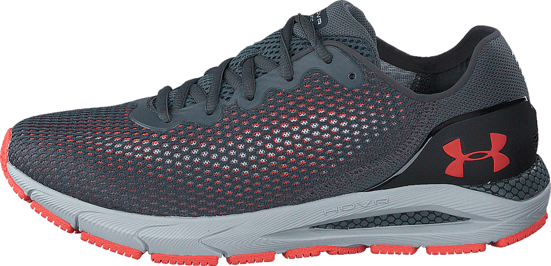 Ua Hovr Sonic 4 Pitch Gray/halo Gray/venom Red
