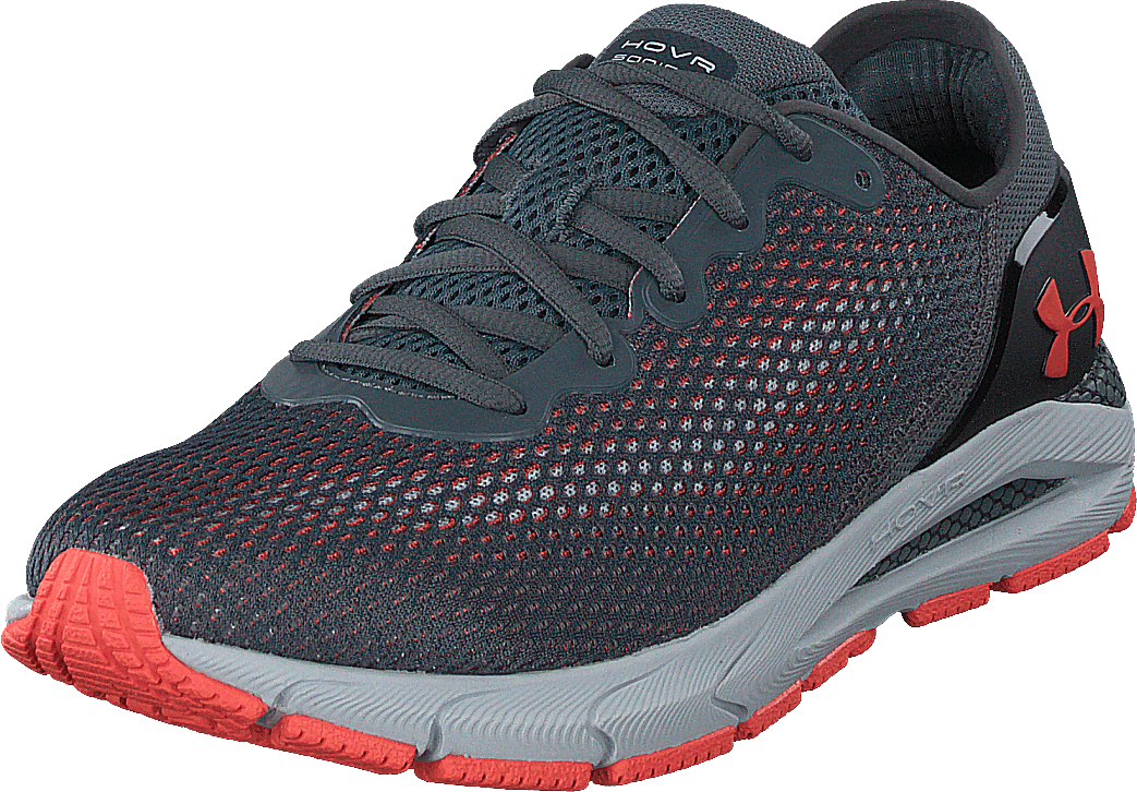 Ua Hovr Sonic 4 Pitch Gray/halo Gray/venom Red