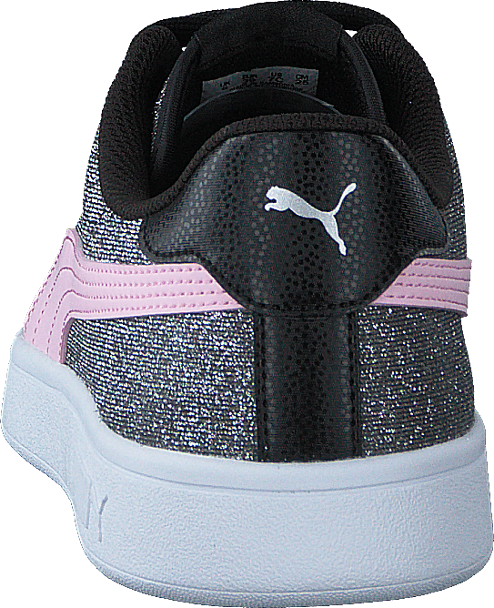 Puma Smash V2 Glitz Glam Jr Black-pinklady