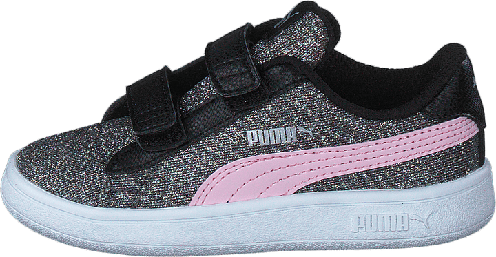 Puma Smash V2 Glitz Glam V Inf Black-pinklady