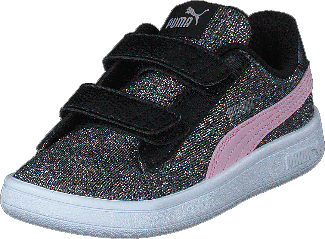 Puma Smash V2 Glitz Glam V Inf Black-pinklady