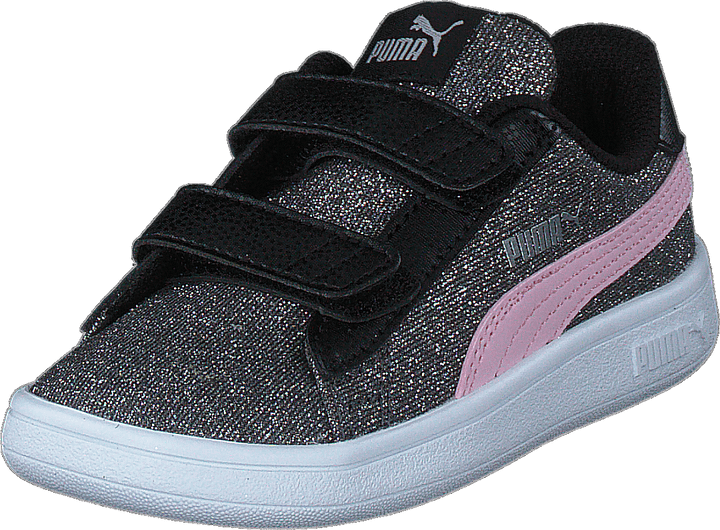 Puma Smash V2 Glitz Glam V Inf Black-pinklady