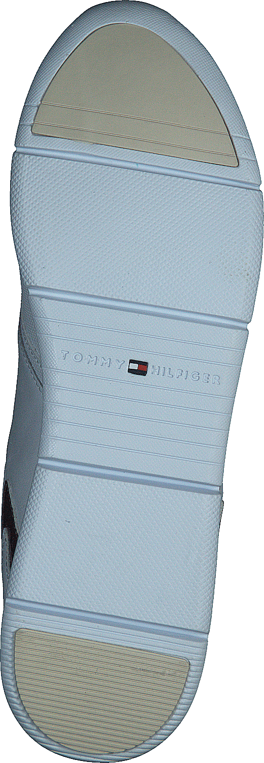 Metallic Lightweight Sneaker White Gold
