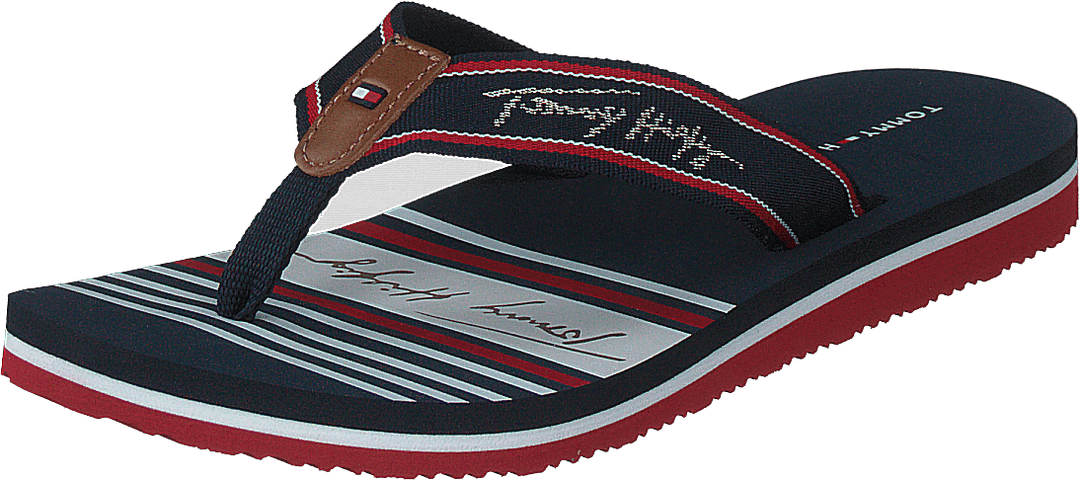 Tommy Signature Beach Sandal Rwb