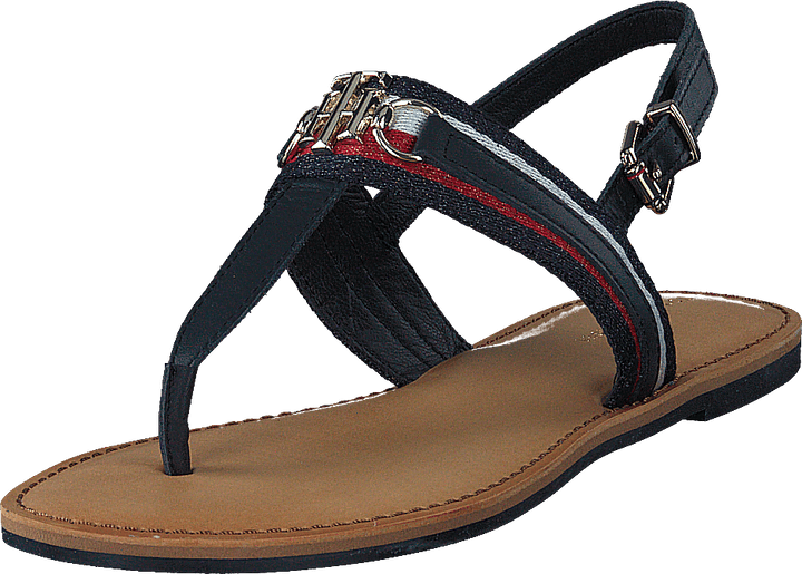 Shimmery Ribbon Flat Sandal Desert Sky Dw5