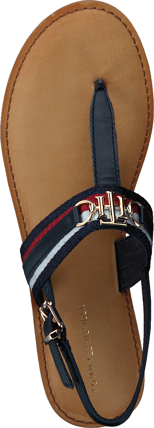 Shimmery Ribbon Flat Sandal Desert Sky Dw5