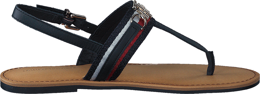 Shimmery Ribbon Flat Sandal Desert Sky Dw5