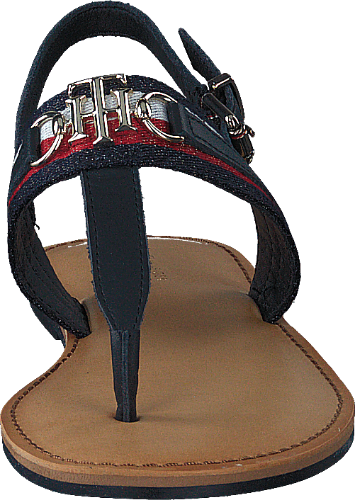 Shimmery Ribbon Flat Sandal Desert Sky Dw5