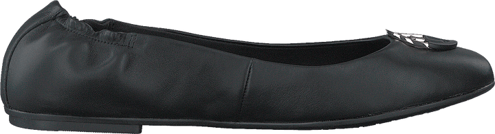 Th Basic Ballerina in pelle nera