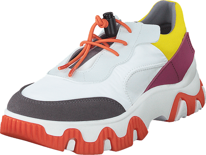 Fian634fly Multi-offwhite-geel-fuchia