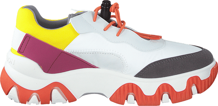 Fian634fly Multi-offwhite-geel-fuchia