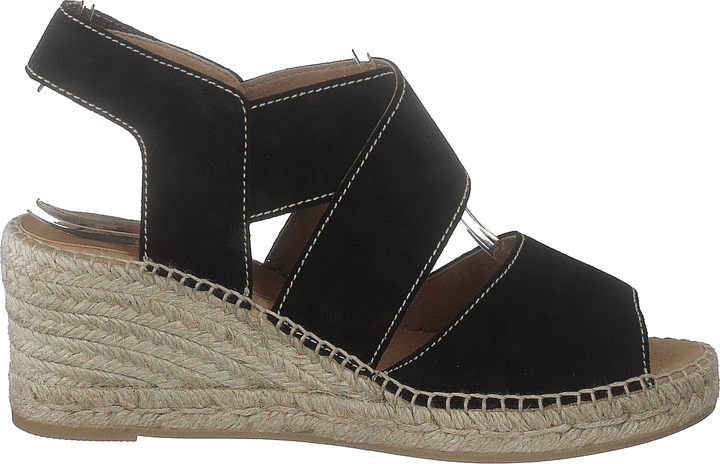 Ania Natural Suede Negro