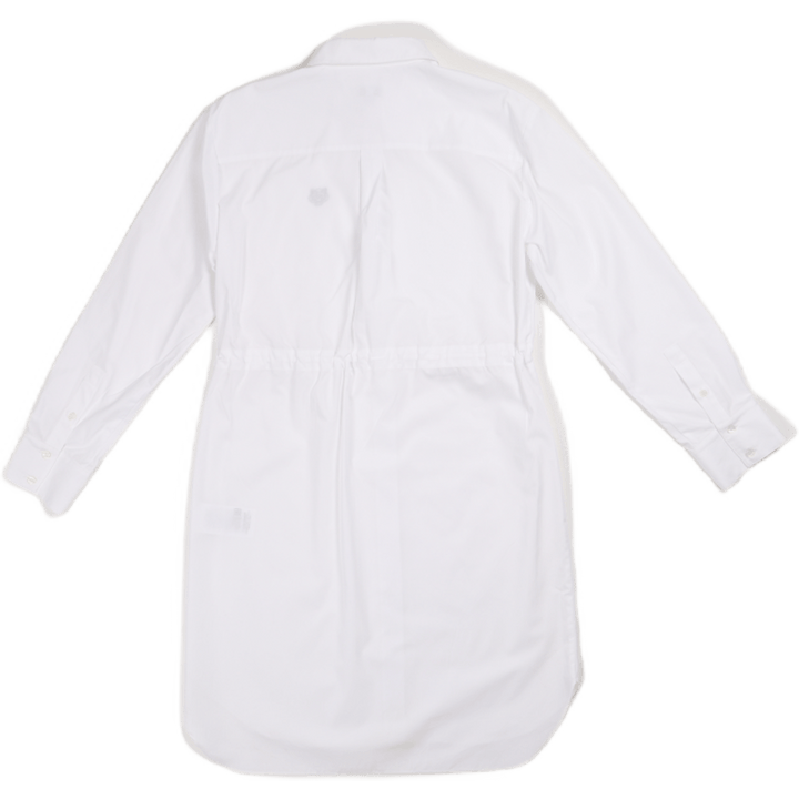 Mini Tiger Shirt Dress White