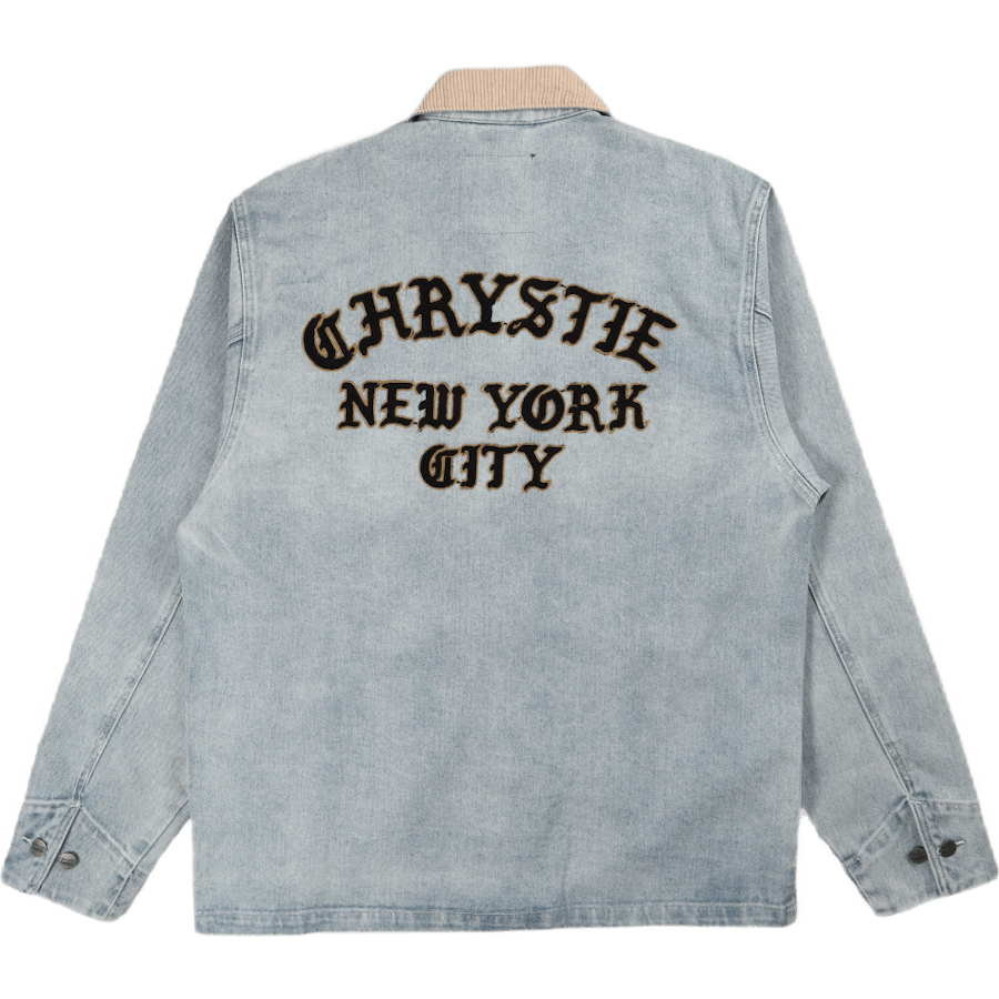 Washed Denim Chore Jacket Blue