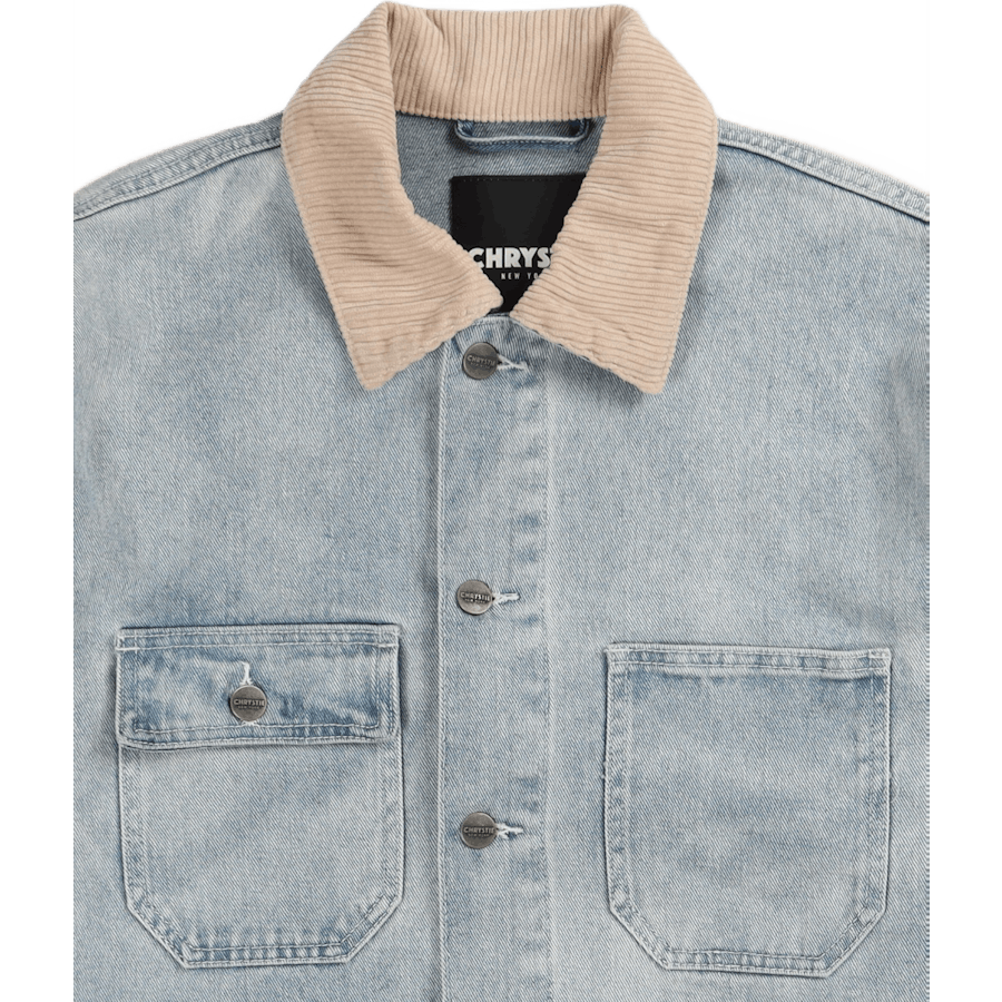 Washed Denim Chore Jacket Blue