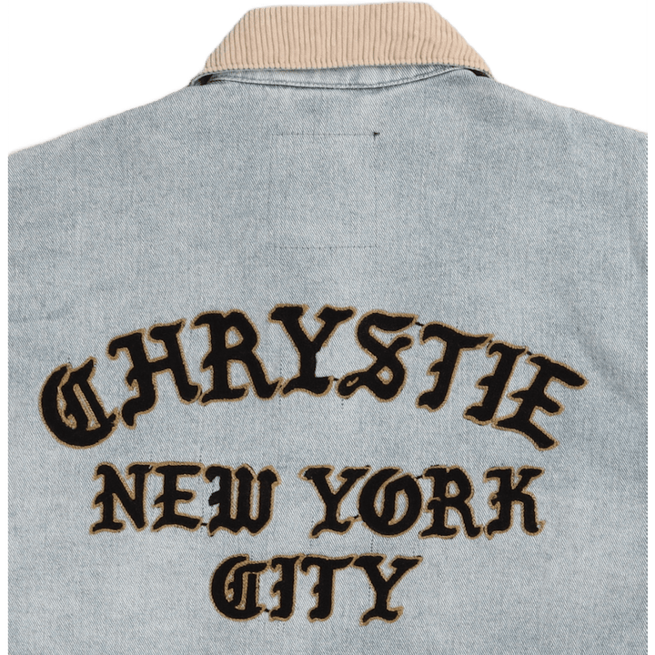 Washed Denim Chore Jacket Blue