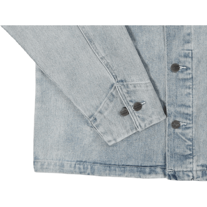 Washed Denim Chore Jacket Blue