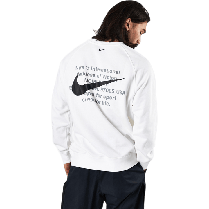 French Terry Crewneck White