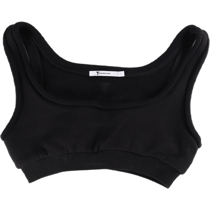 Fleece Bralette Black