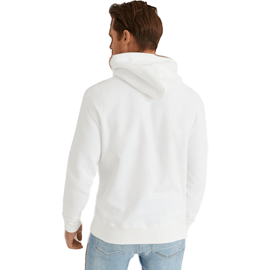 The RL Fleece Hoodie White/C7996